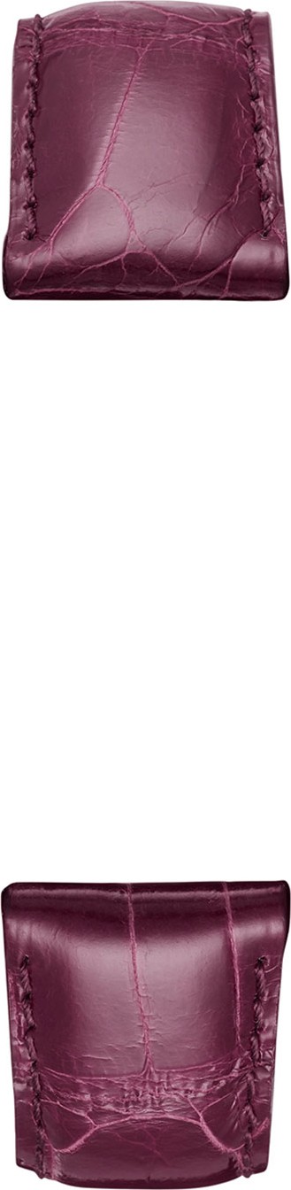 MICHELE 18mm Alligator Watch Strap, Plum