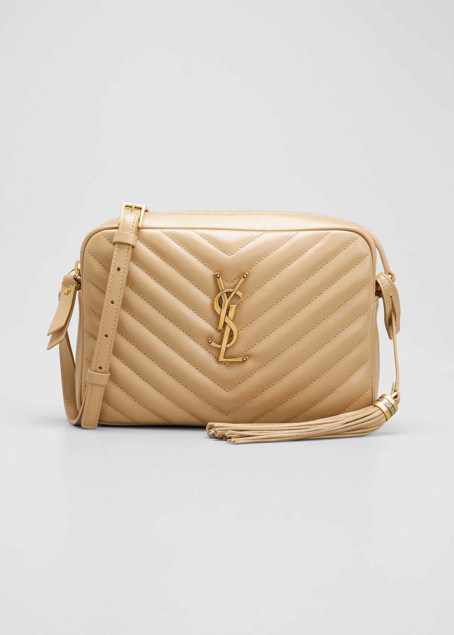 Saint Laurent Lou Medium Monogram YSL Calf Crossbody Bag