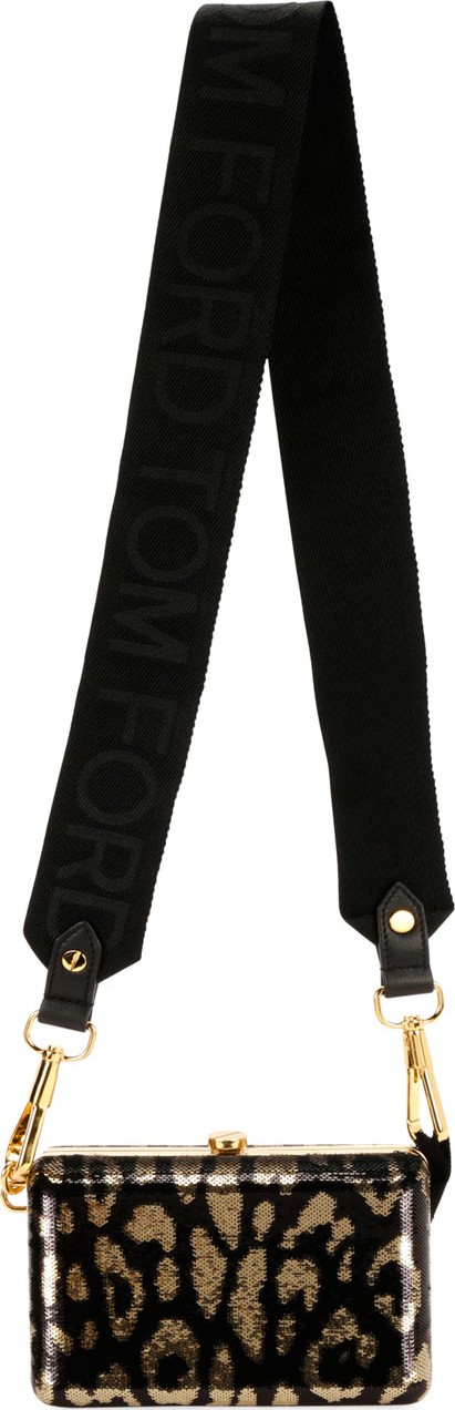 TOM FORD Jaguar Sequins Evening Pouch Bag