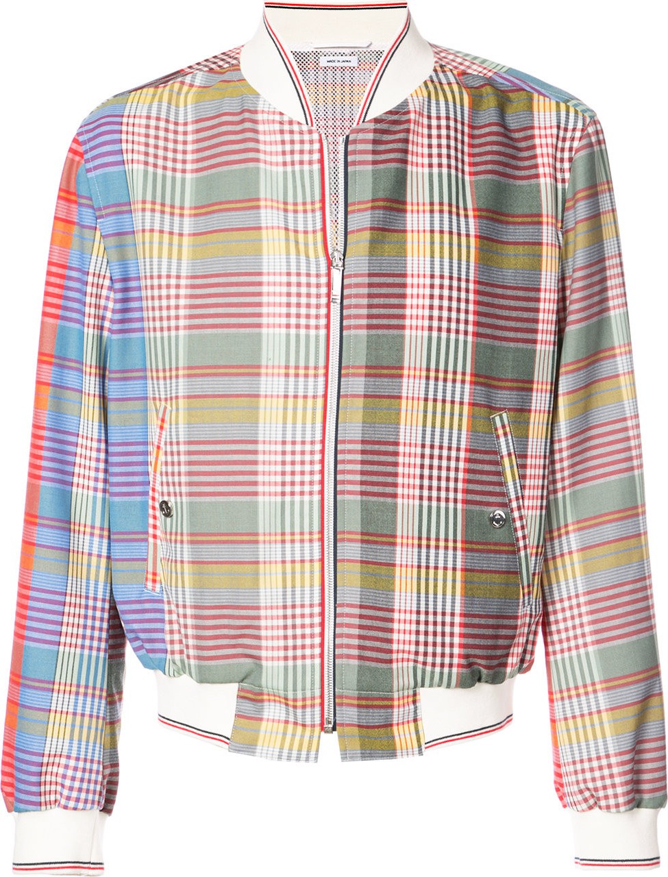 Thom Browne tartan zip blouson