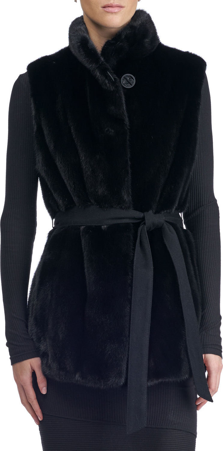 Gorski Reversible Mink Fur Vest