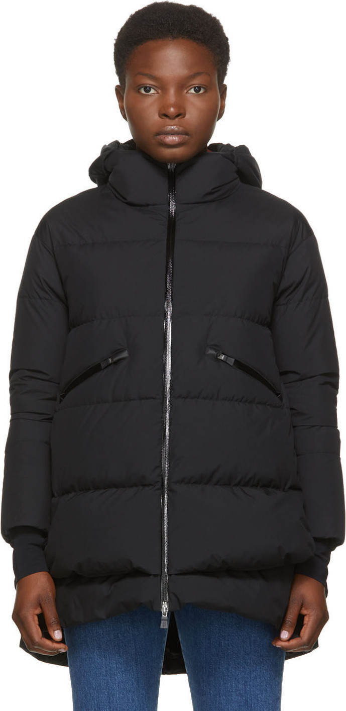 Herno - Black Down Goretex Hooded Windstopper Coat
