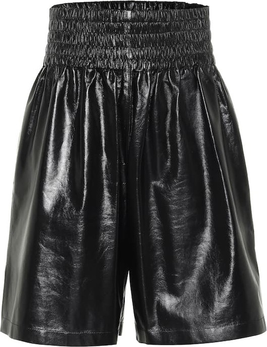 Bottega Veneta Leather Bermuda shorts