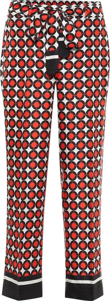 Max Mara Obice printed silk pajama pants