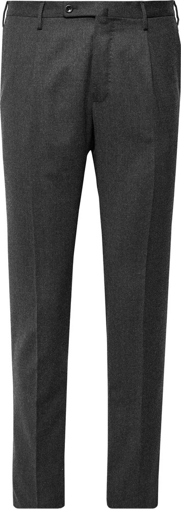 Incotex Urban Traveller Charcoal Slim-Fit Tech Wool-Blend Flannel Trousers