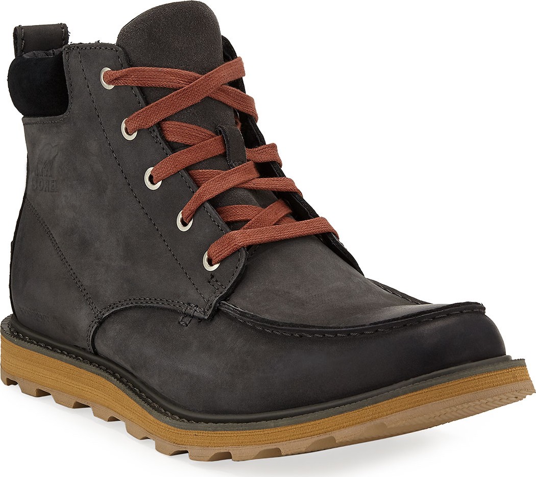 Sorel Men's Madson Moc-Toe Waterproof Leather Hiker Boots