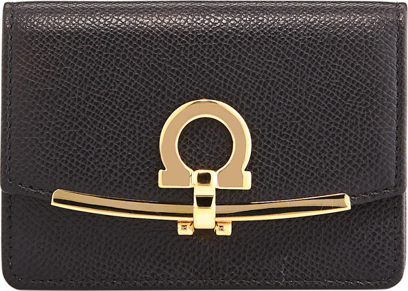 Salvatore Ferragamo Icona Saffiano Card and Key Holder Salvatore Ferragamo Icona Saffiano Card and Key Holder