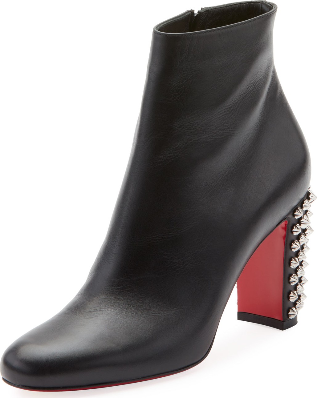 Christian Louboutin Suzi Folk Leather Red Sole Booties