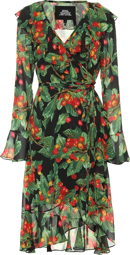 MARC JACOBS Printed crêpe minidress