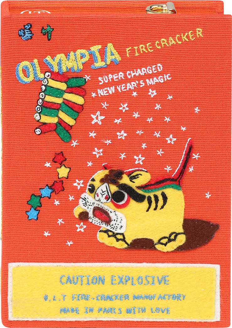 Olympia Le-Tan Firecracker Mini Book Clutch Bag