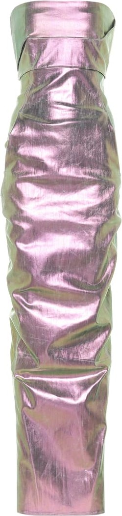 Rick Owens Metallic denim dress