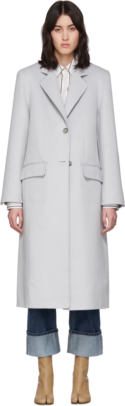 Maison Margiela Off-White Cashgora Coat Maison Margiela Off-White Cashgora Coat