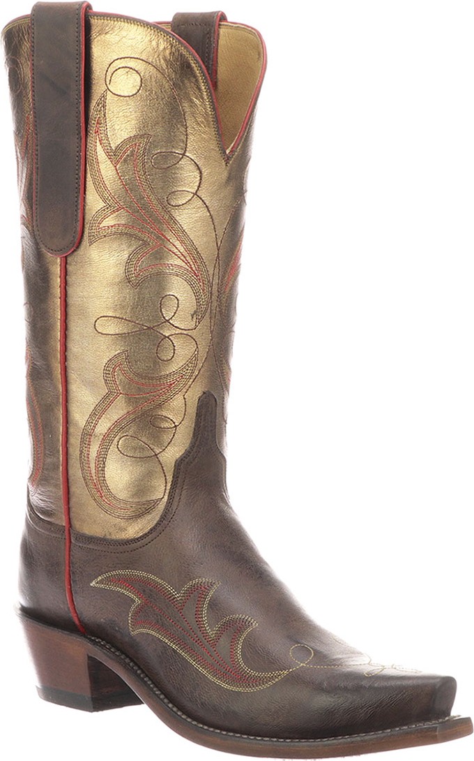 Lucchese Tansy Mixed Metallic Boots