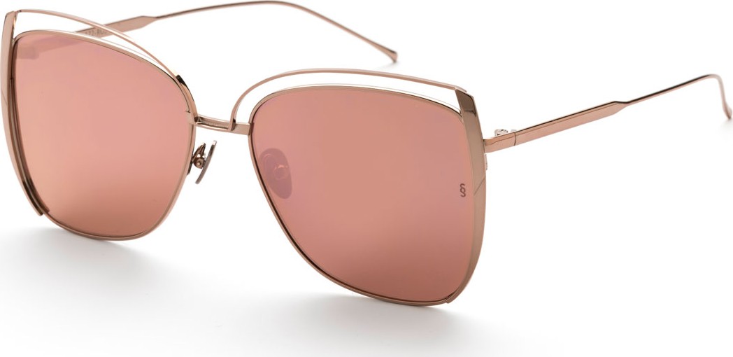 Sunday Somewhere Poppy Cutout Titanium Square Sunglasses