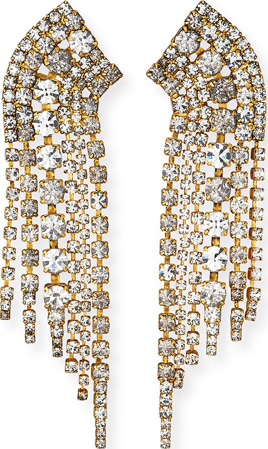Elizabeth Cole Barrett Crystal Earrings, Clear