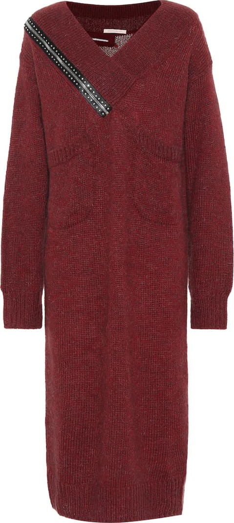 Christopher Kane Mohair and wool-blend midi dress
