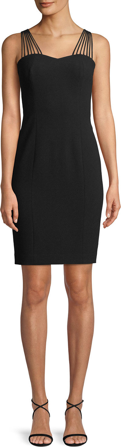 Elie Tahari Owen Strappy-Sweetheart Cocktail Dress Elie Tahari Owen Strappy-Sweetheart Cocktail Dress