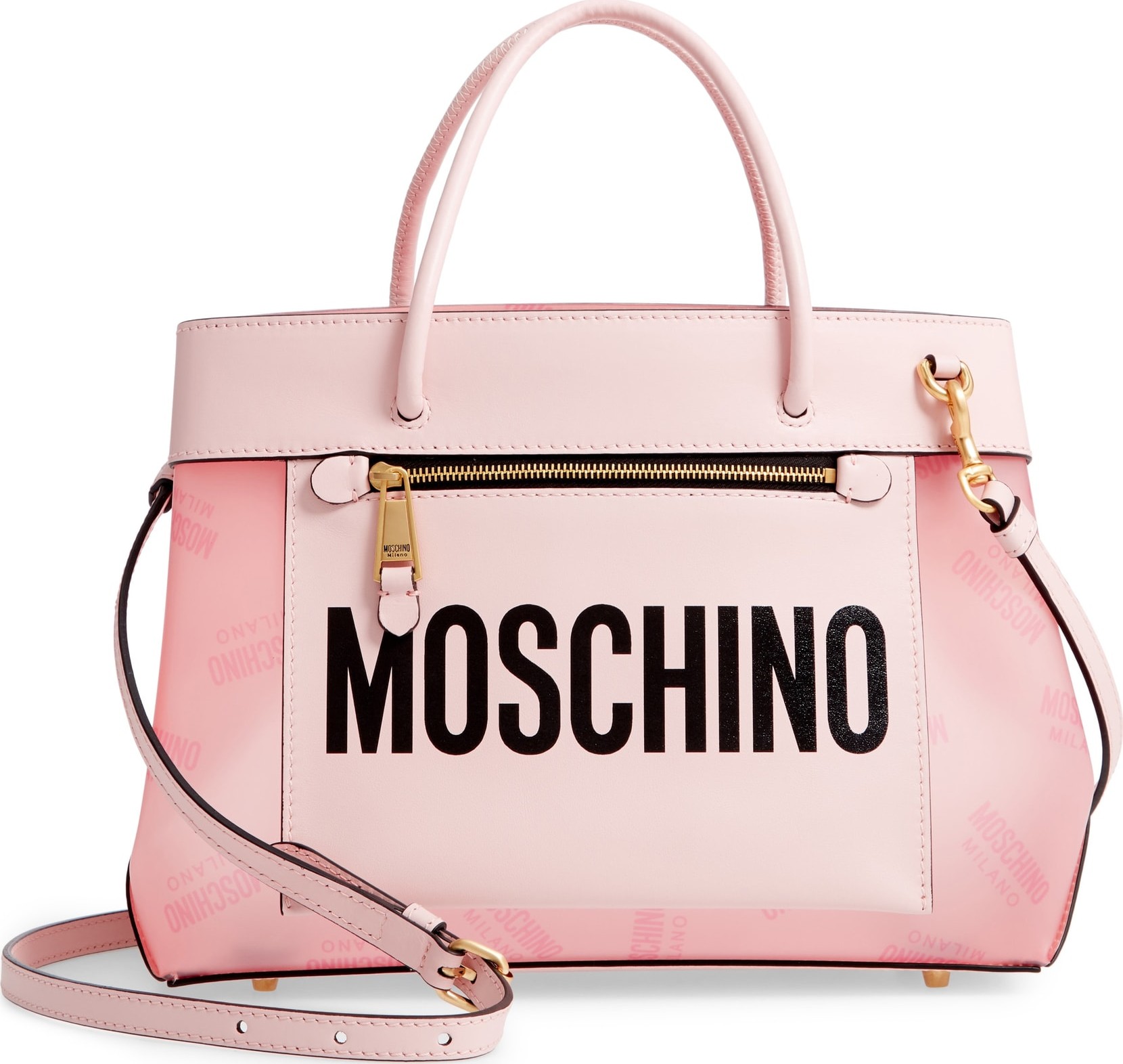 Moschino Translucent Logo Tote
