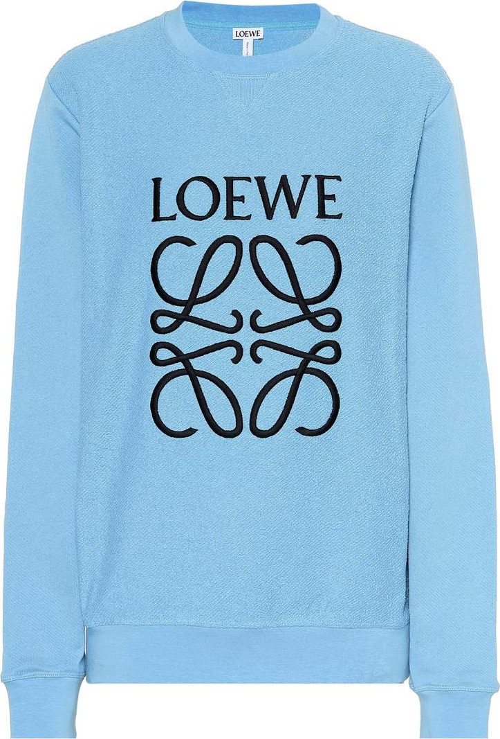 LOEWE Embroidered cotton sweatshirt