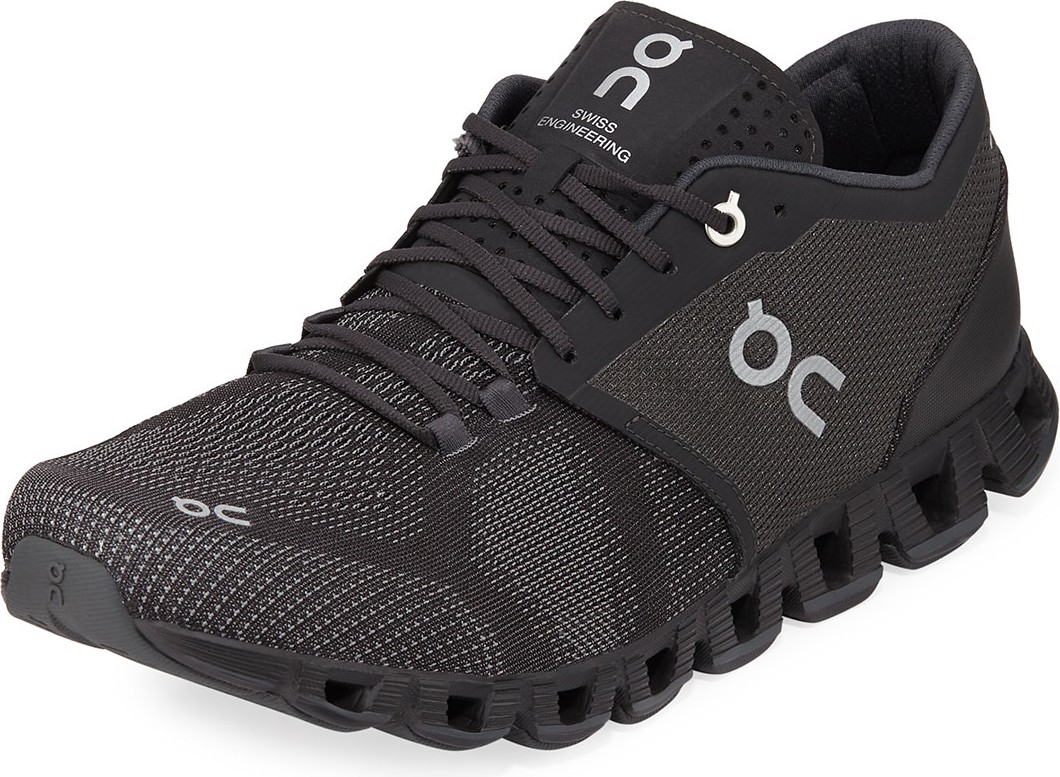 On Men's Cloud X Knit Running Sneakers