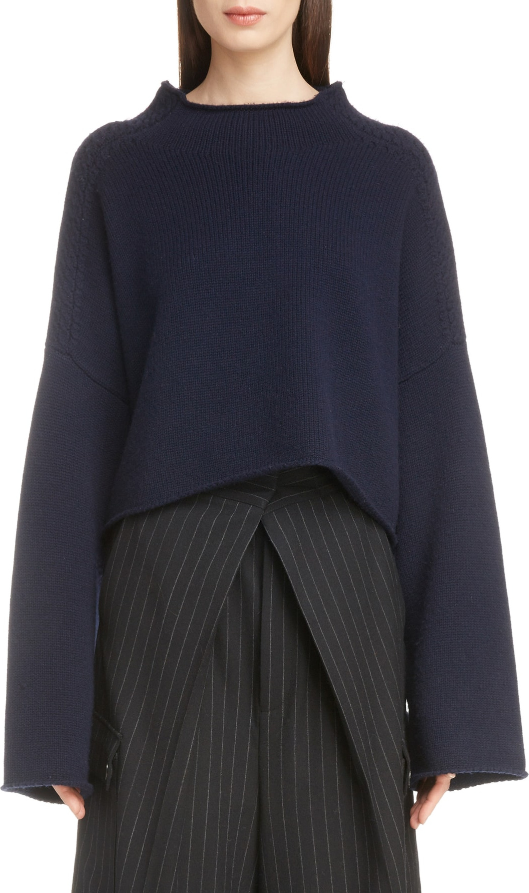 J.W.Anderson Cable Shoulder Wool & Cashmere Sweater