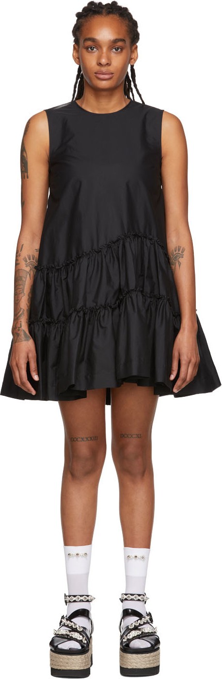 Simone Rocha Black Frill Dress