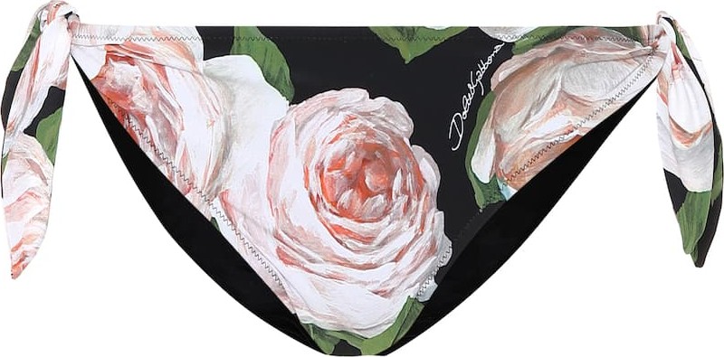 Dolce & Gabbana Floral-printed bikini bottoms