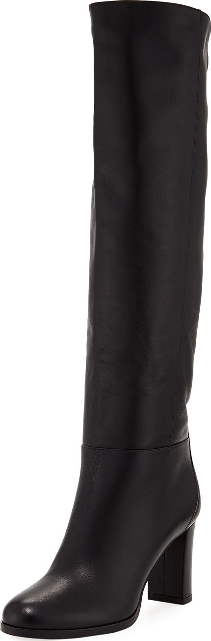 Jimmy Choo Madalie 80mm Leather Knee Boot