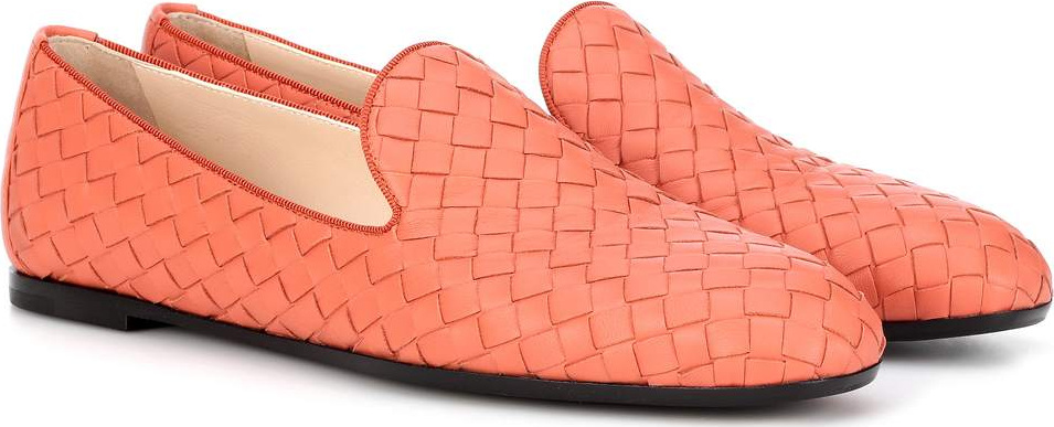 Bottega Veneta Fiandra intrecciato leather loafers