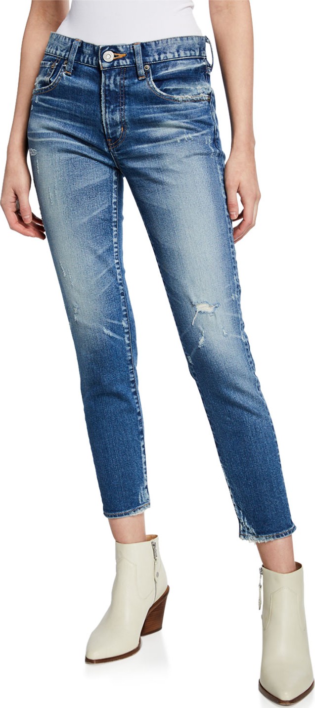 Moussy Velma Mid-Rise Cropped Skinny Jeans
