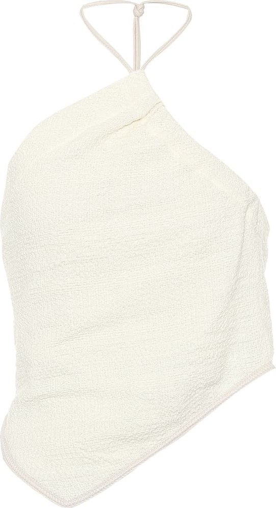 Nanushka Sky cotton-blend halterneck top