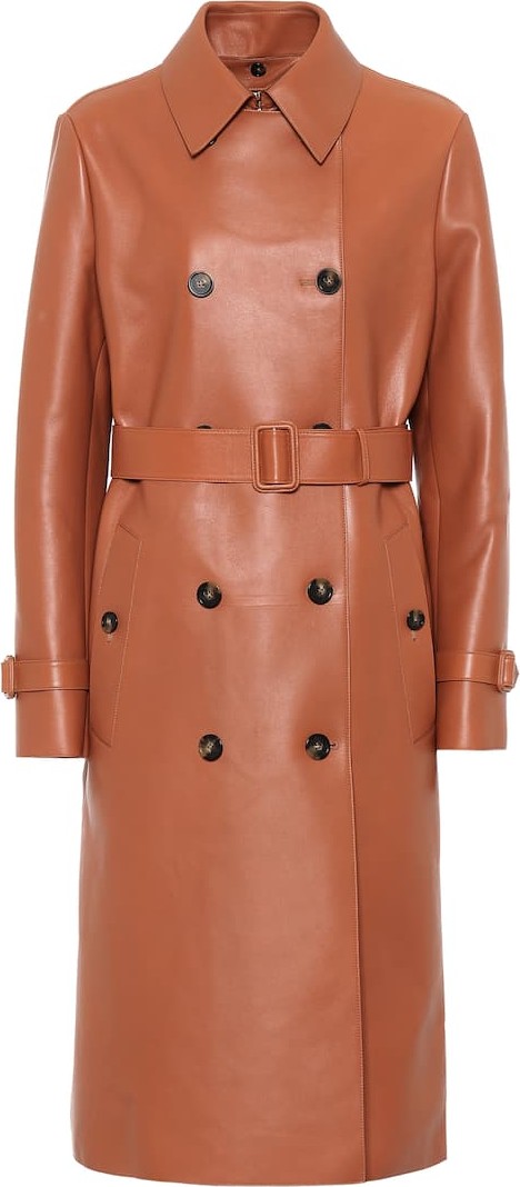 Tod's Leather trench coat