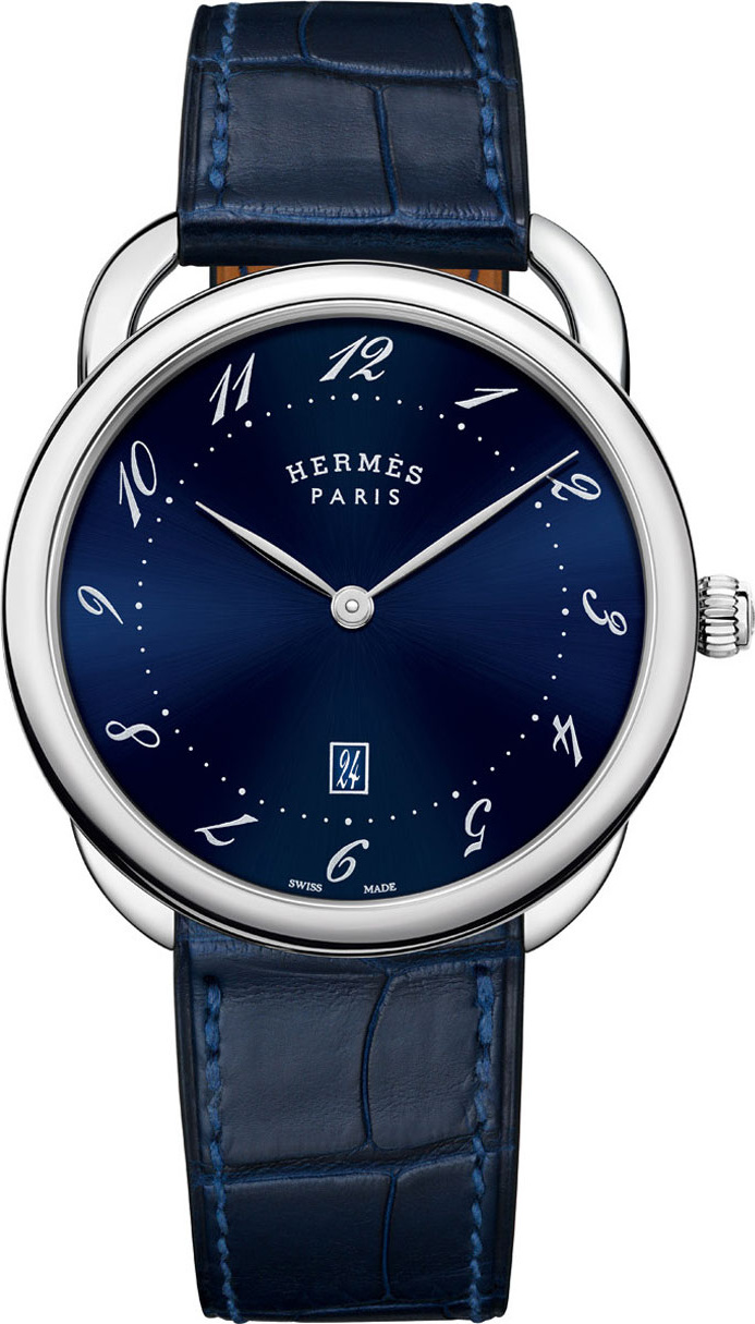 HERMÈS 40mm Arceau Watch with Alligator Strap