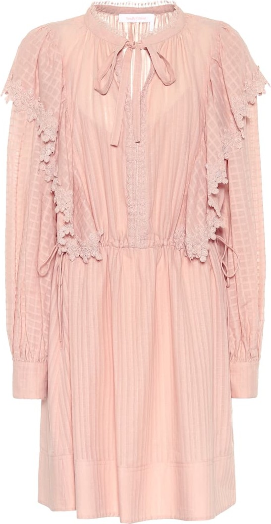See By Chloé Cotton-voile minidress