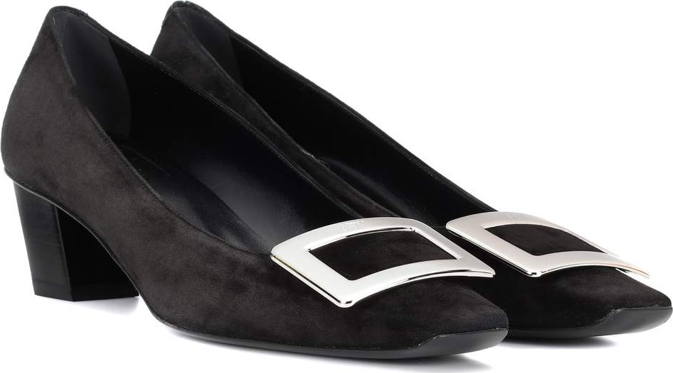 Roger Vivier Belle Vivier Trompette suede pumps