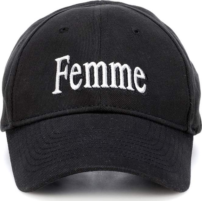 Balenciaga Femme embroidered cotton baseball cap