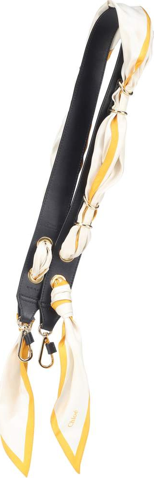 Chloe Leather and silk bag strap