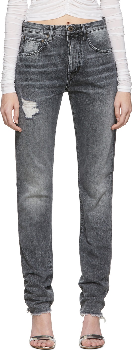 Unravel Black Straight Leg Jeans