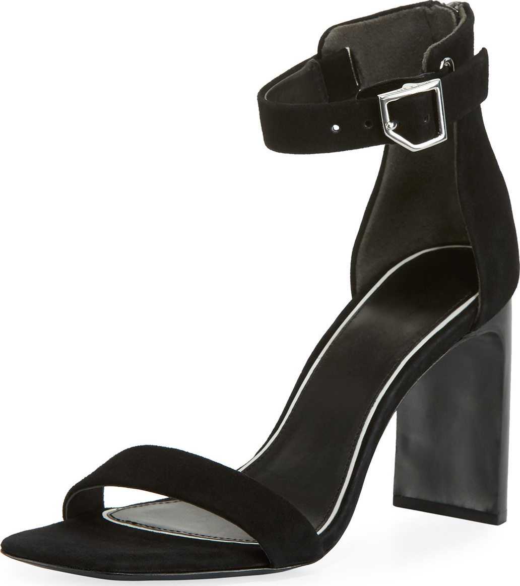 Rag & Bone Ellis Suede Ankle-Wrap Sandal