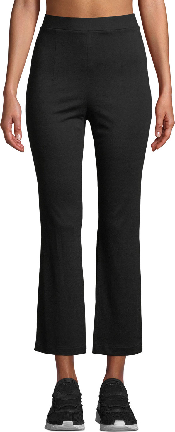 Cushnie Et Ochs High-Waist Cropped Active Pants w/ Slit Sides