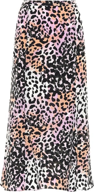 Veronica Beard Diane stretch-silk midi skirt