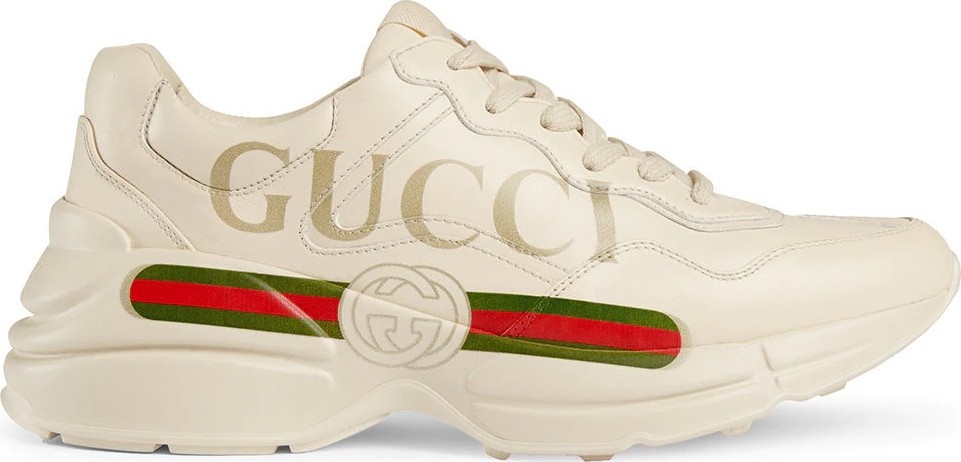 Gucci Rhyton Gucci logo leather sneakers