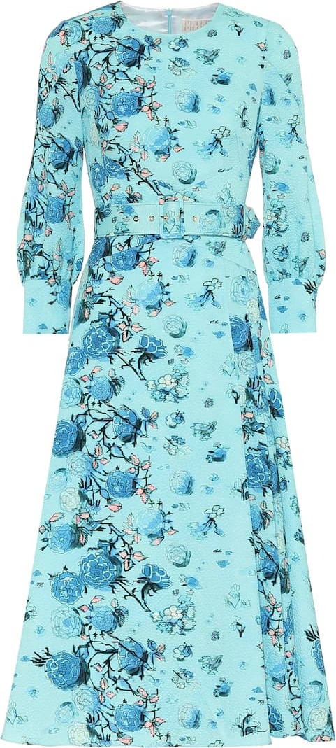 Peter Pilotto Floral belted midi dress