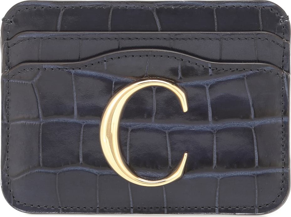 Chloe Chloé C leather card holder