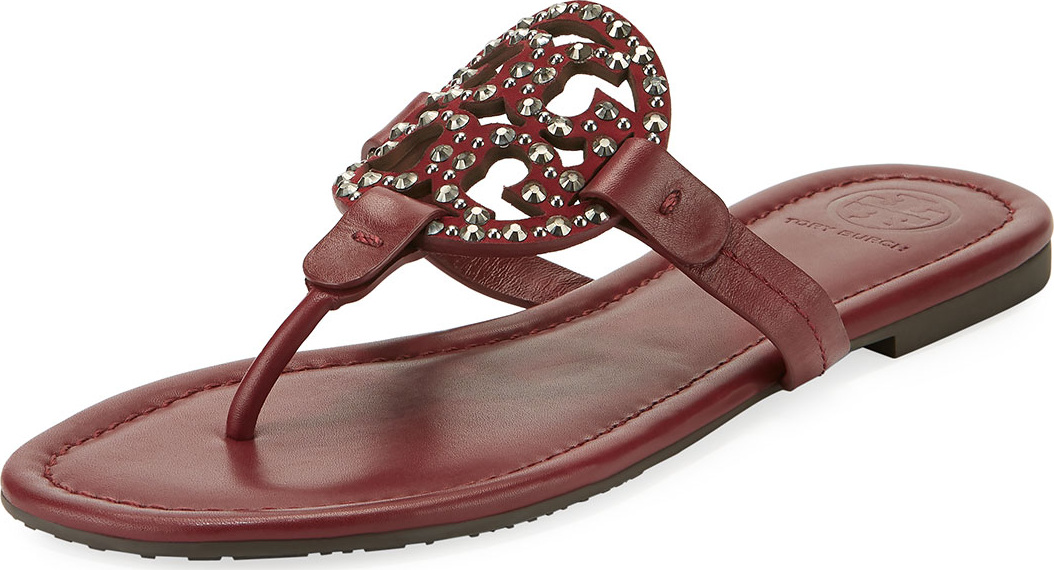 Tory Burch Miller Medallion Embellished Flat Sandal