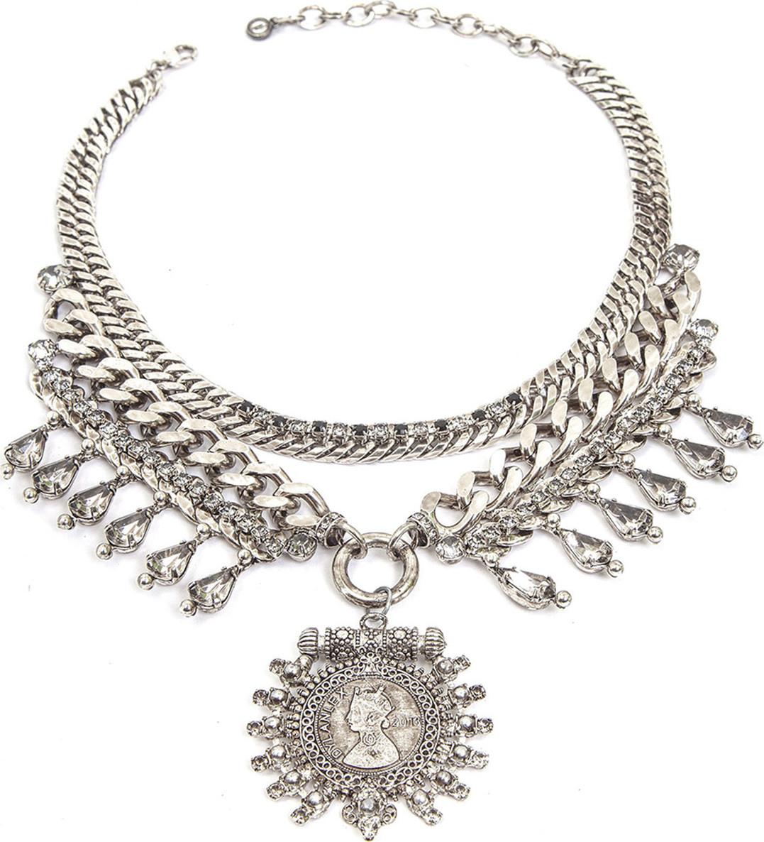 Dylanlex Kyne Statement Necklace w/ Coin Pendant