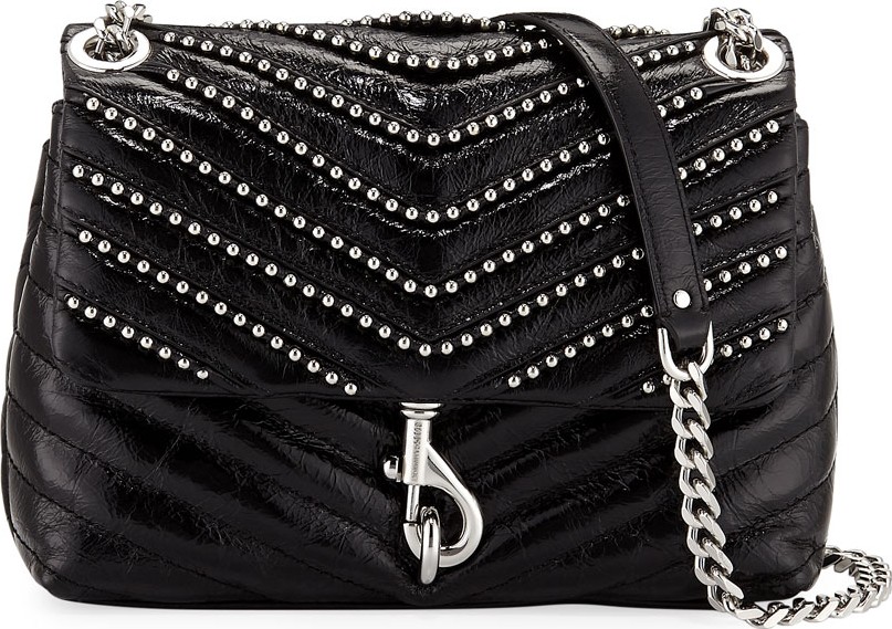 Rebecca Minkoff Edie Flap Studded Leather Crossbody Bag Rebecca Minkoff Edie Flap Studded Leather Crossbody Bag
