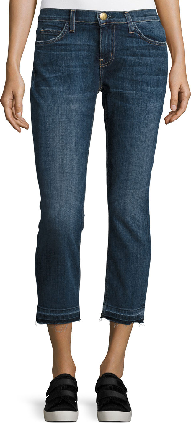 Current/Elliott The Cropped Straight-Leg Jeans