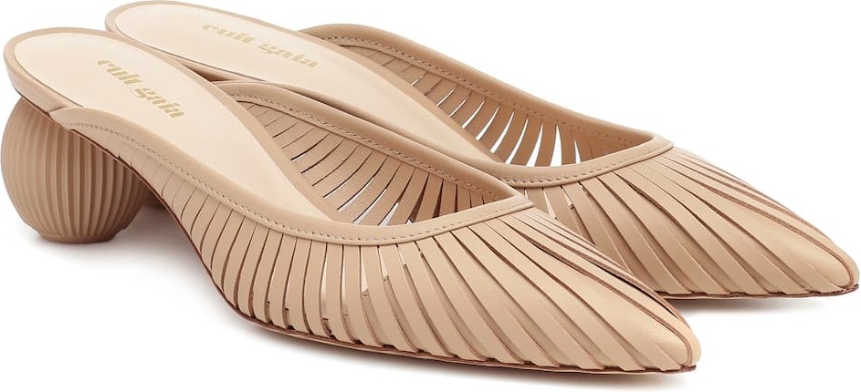 Cult Gaia Alia leather mules