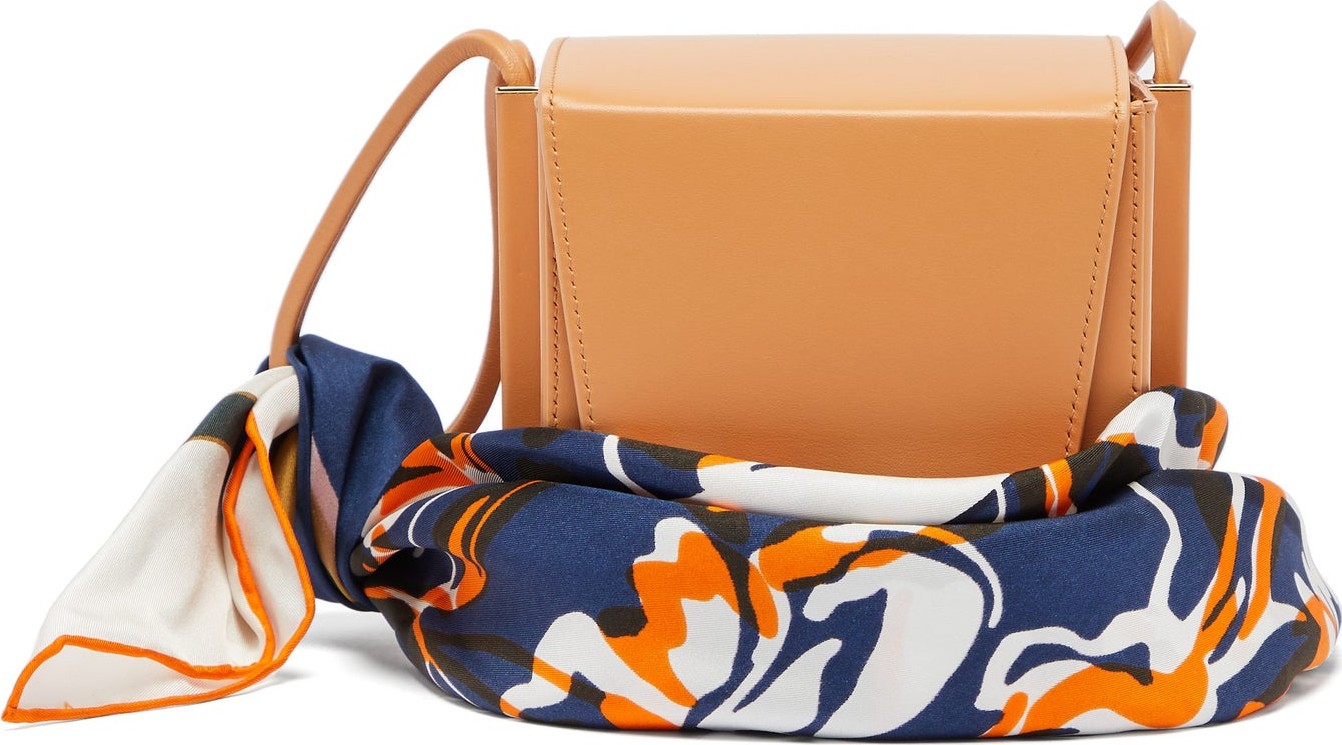 Roksanda Box leather scarf-handle bag